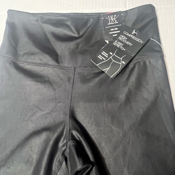 INC International Concepts Black Faux Leather Leggings - Picture 5 of 10